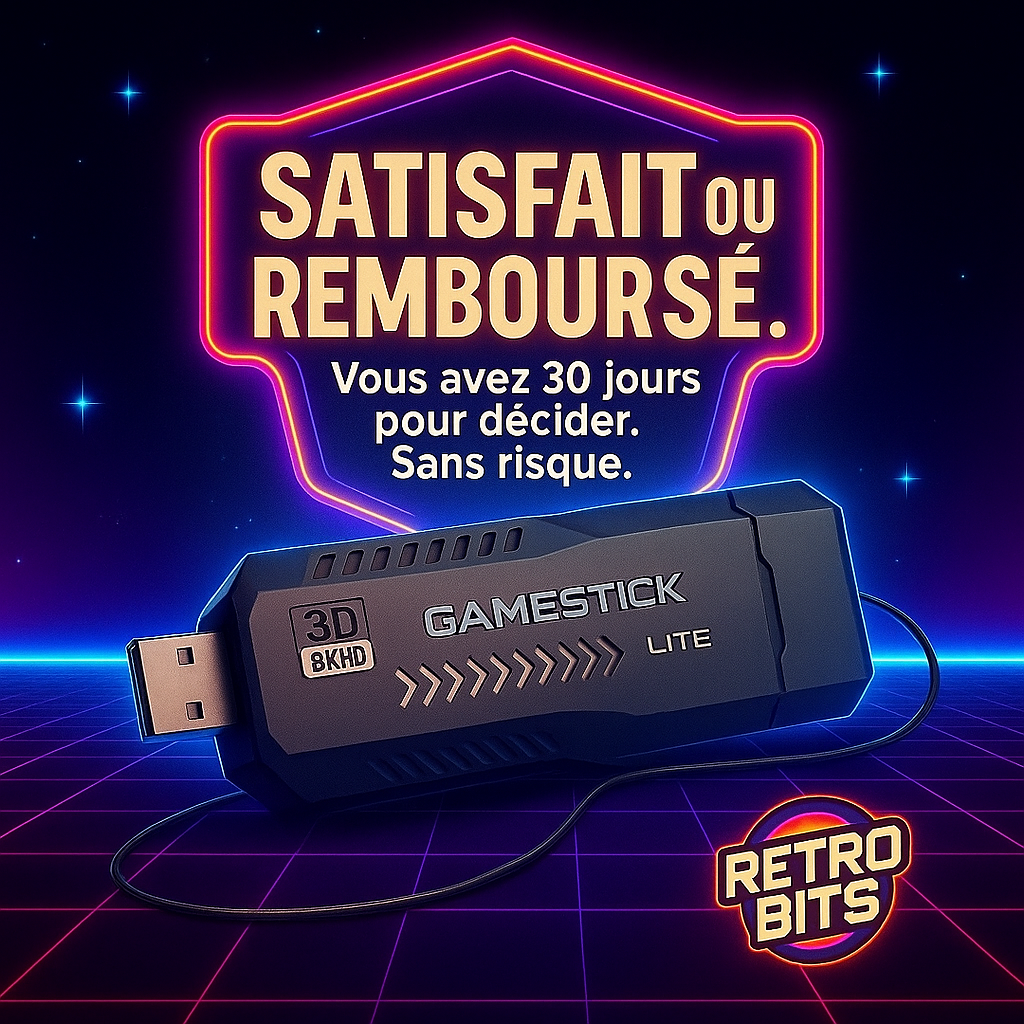 RetroBits™ | Gamestick + 4 Cadeaux