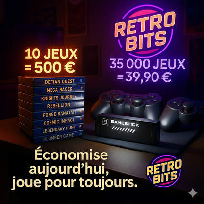 RetroBits™ | Gamestick + 4 Cadeaux